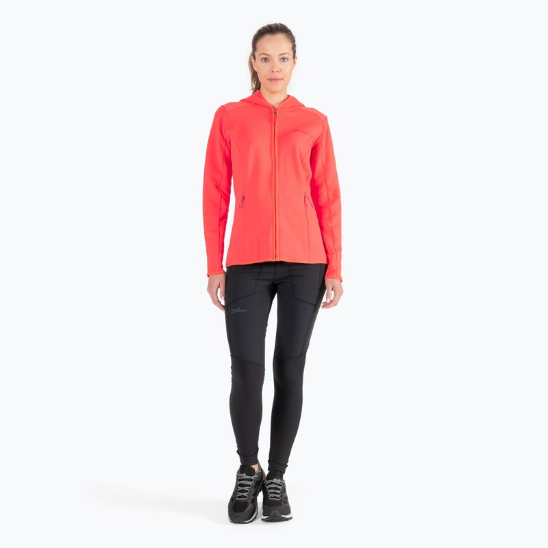 Jack Wolfskin női fleece pulóver Baiselberg narancssárga 1710771 2