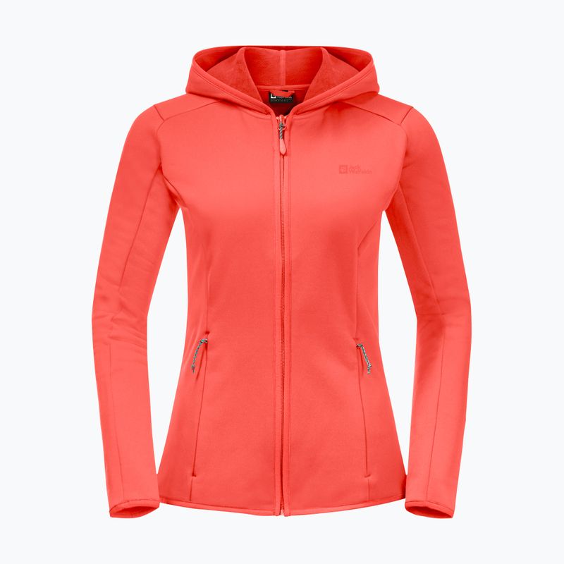 Jack Wolfskin női fleece pulóver Baiselberg narancssárga 1710771 8