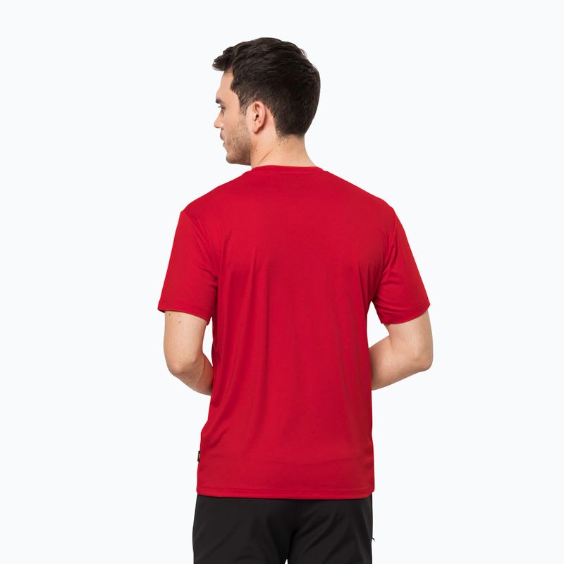 Jack Wolfskin férfi trekking póló Tech piros 1807071_2206 2