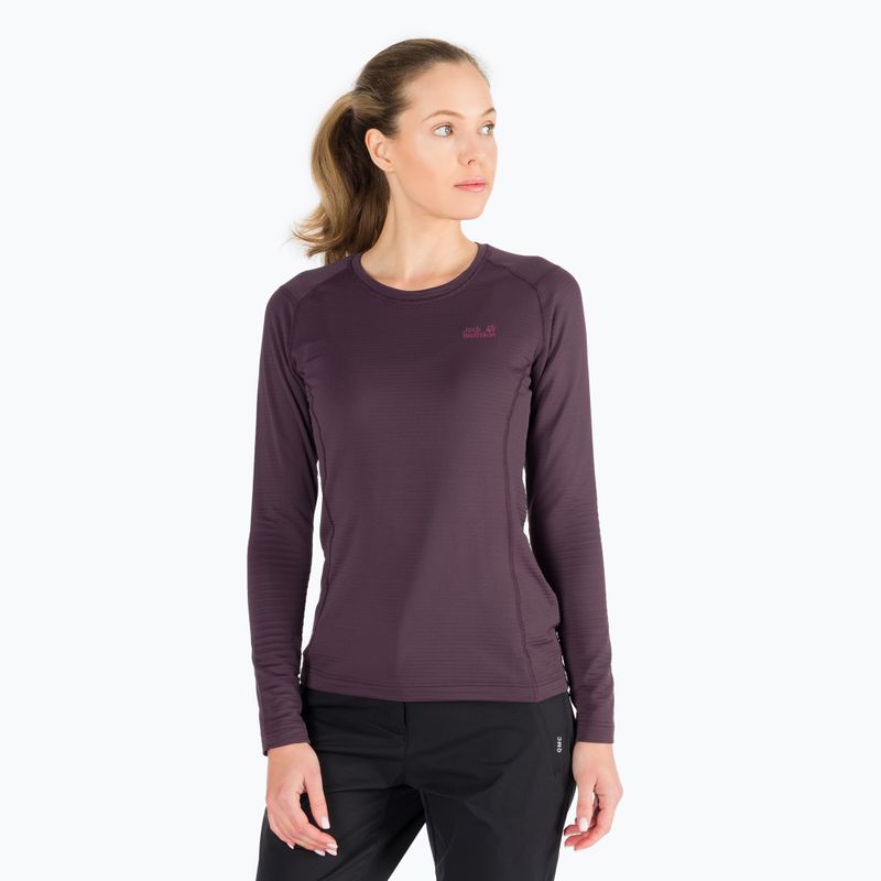 Jack Wolfskin férfi trekking hosszú ujjú póló Infinite LS lila 1808311
