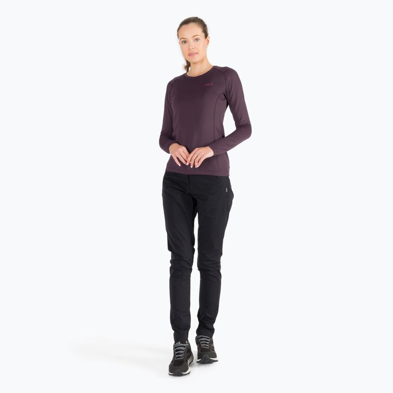 Jack Wolfskin férfi trekking hosszú ujjú póló Infinite LS lila 1808311 2