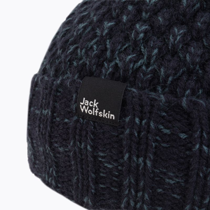 Női téli sapka Jack Wolfskin Highloft Knit tengerészkék 1908011 3