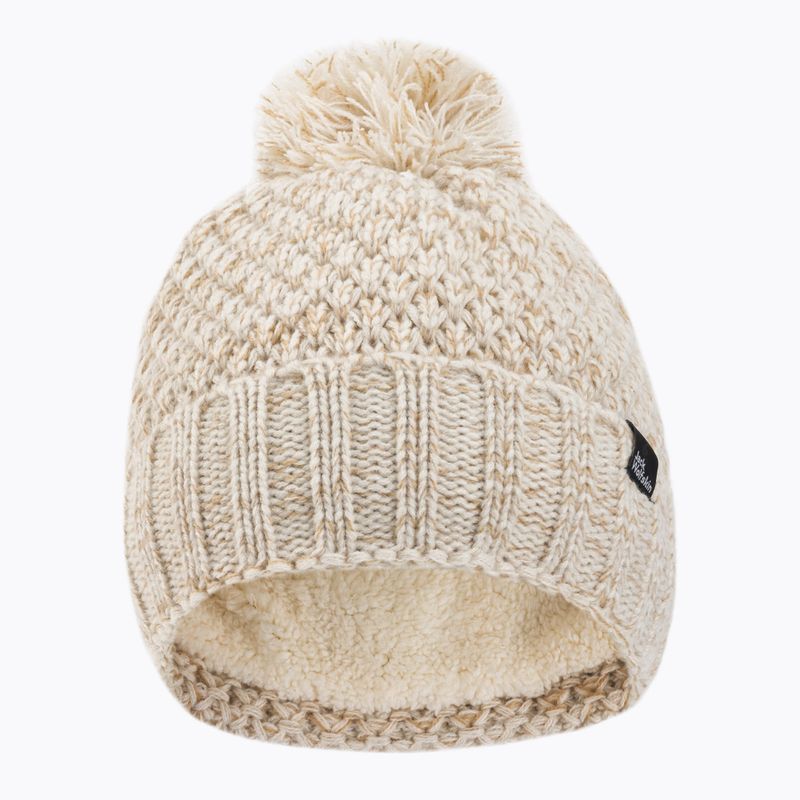 Női téli sapka Jack Wolfskin Highloft Knit bézs 1908011 2