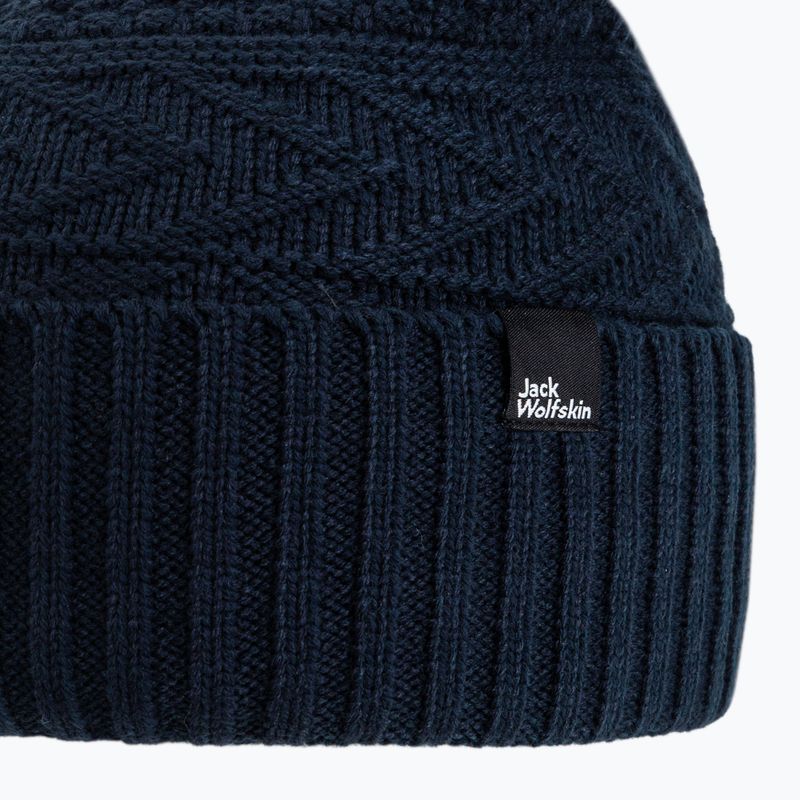 Női téli sapka Jack Wolfskin Lorelei Beanie tengerészkék 1910901 3