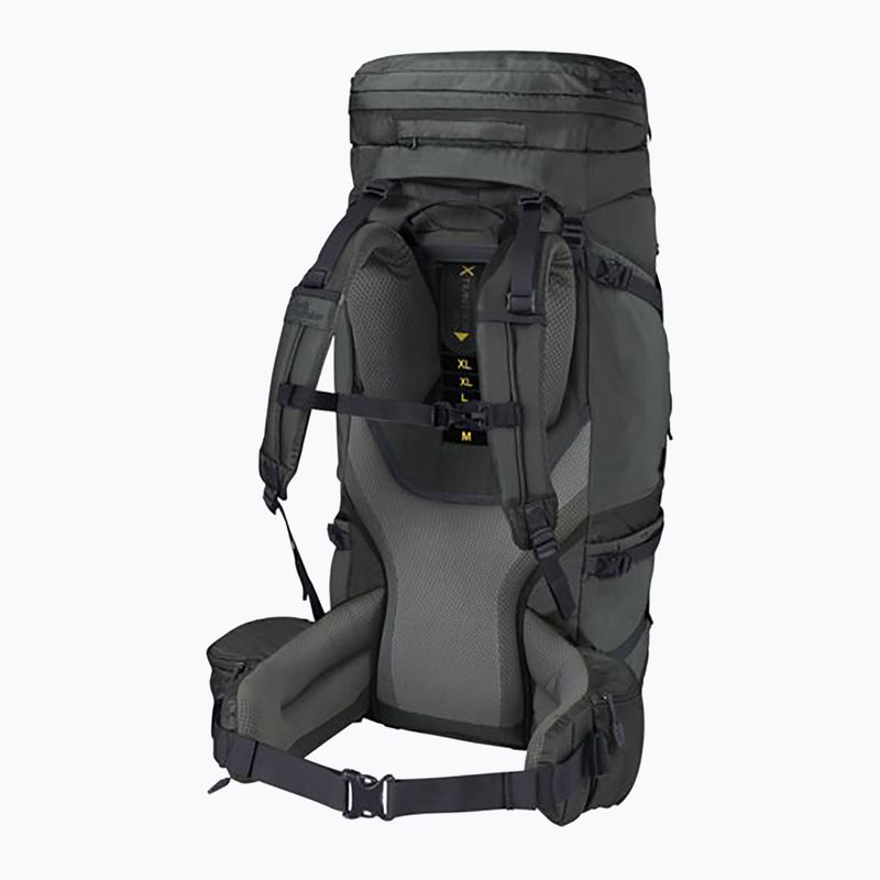 Jack Wolfskin férfi trekking hátizsák Denali 75+10 l pala zöld 2