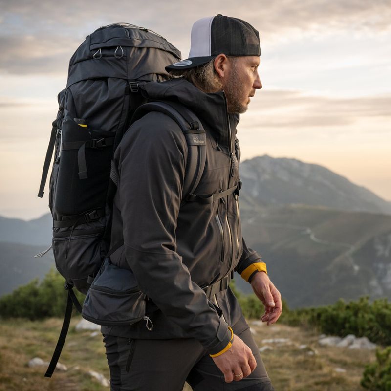 Jack Wolfskin férfi trekking hátizsák Denali 75+10 l pala zöld 11