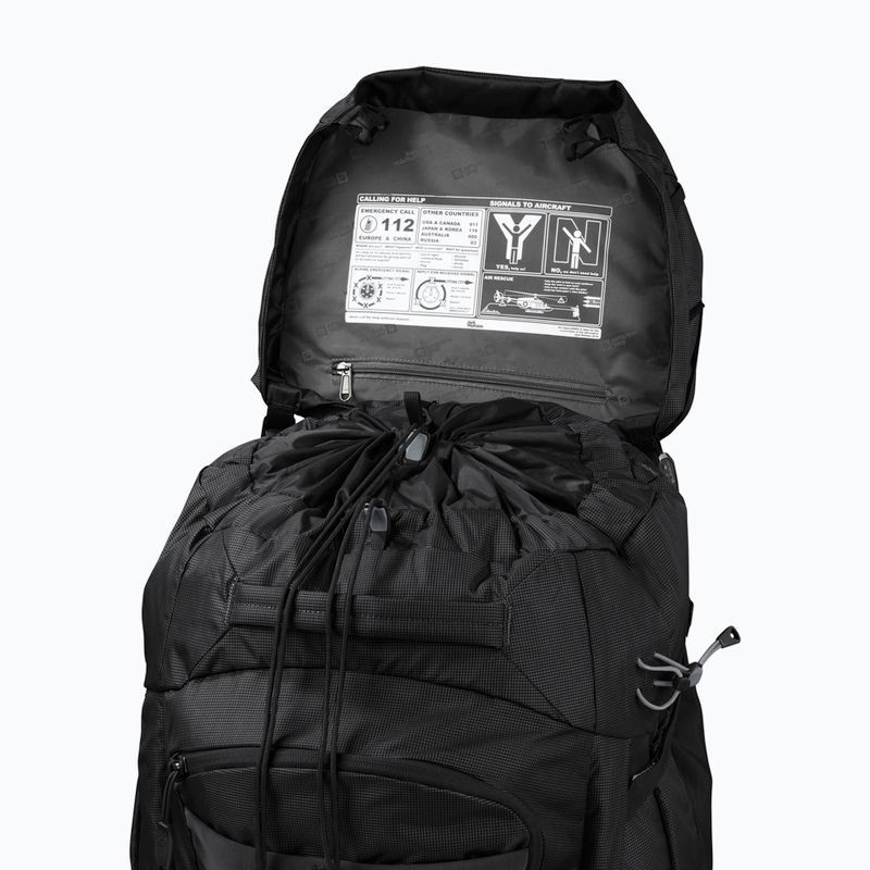Jack Wolfskin férfi trekking hátizsák Denali 65+10 l fekete 6