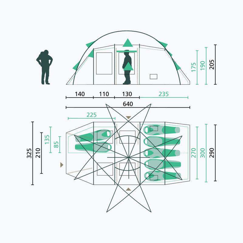 Kemping sátor Jack Wolfskin Travel Lodge RT white pepper 2