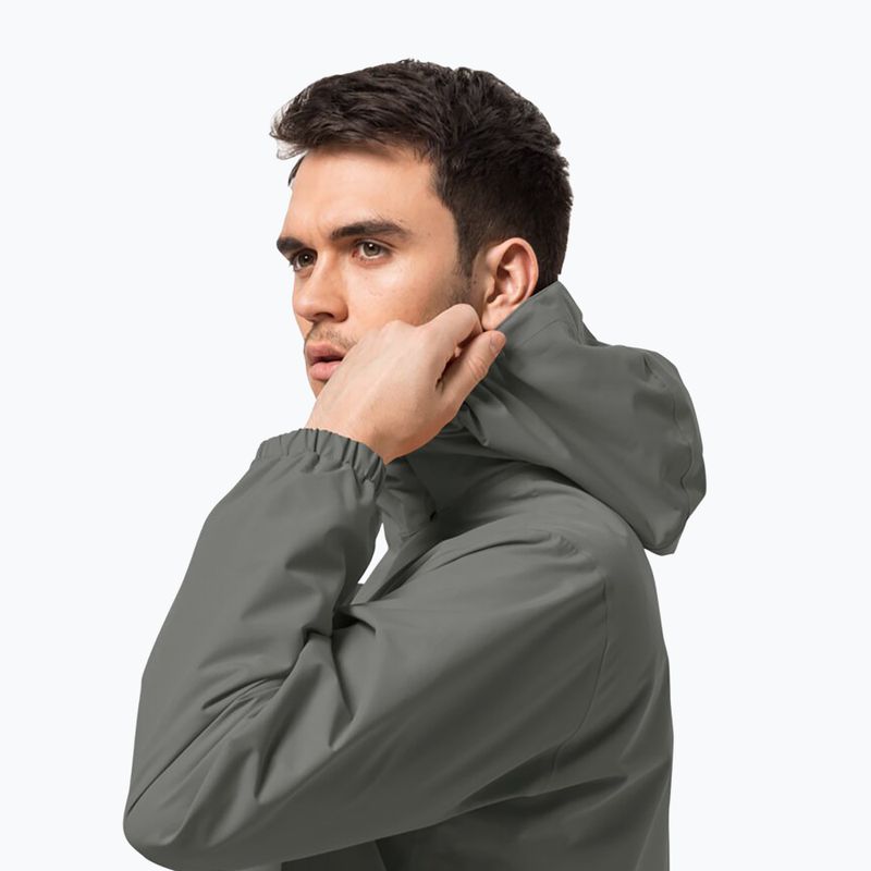 Jack Wolfskin férfi Stormy Point 2L esőkabát zöld 1111142 3