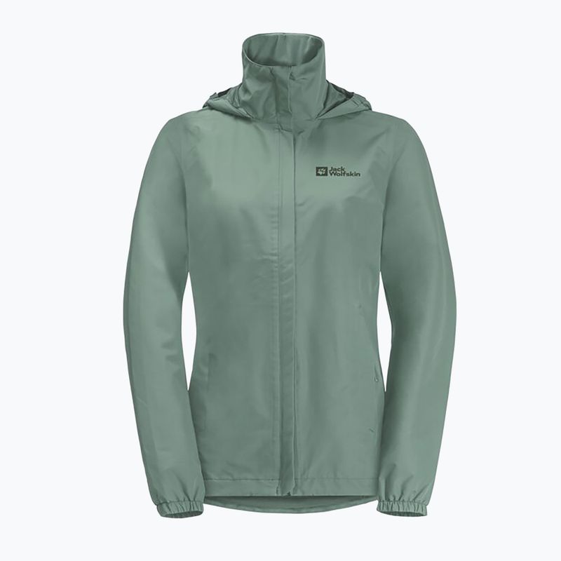 Jack Wolfskin női Stormy Point 2L esőkabát zöld 1111202 10