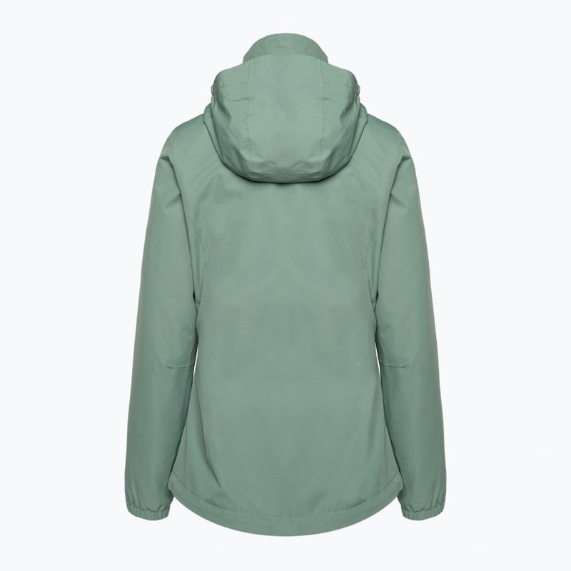 Jack Wolfskin női Stormy Point 2L esőkabát zöld 1111202 7