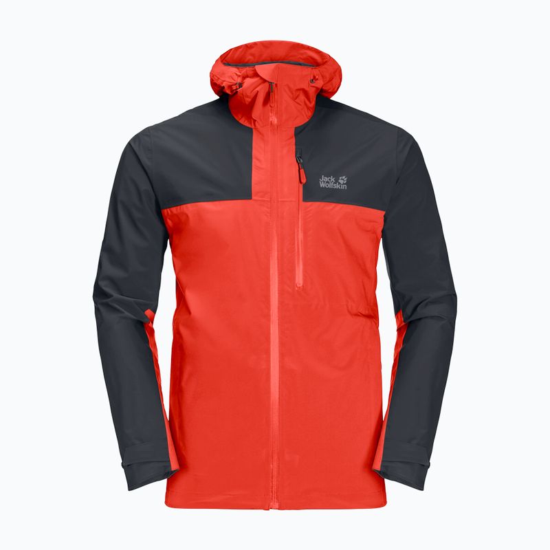 Jack Wolfskin férfi Go Hike esőkabát piros 1114051 7