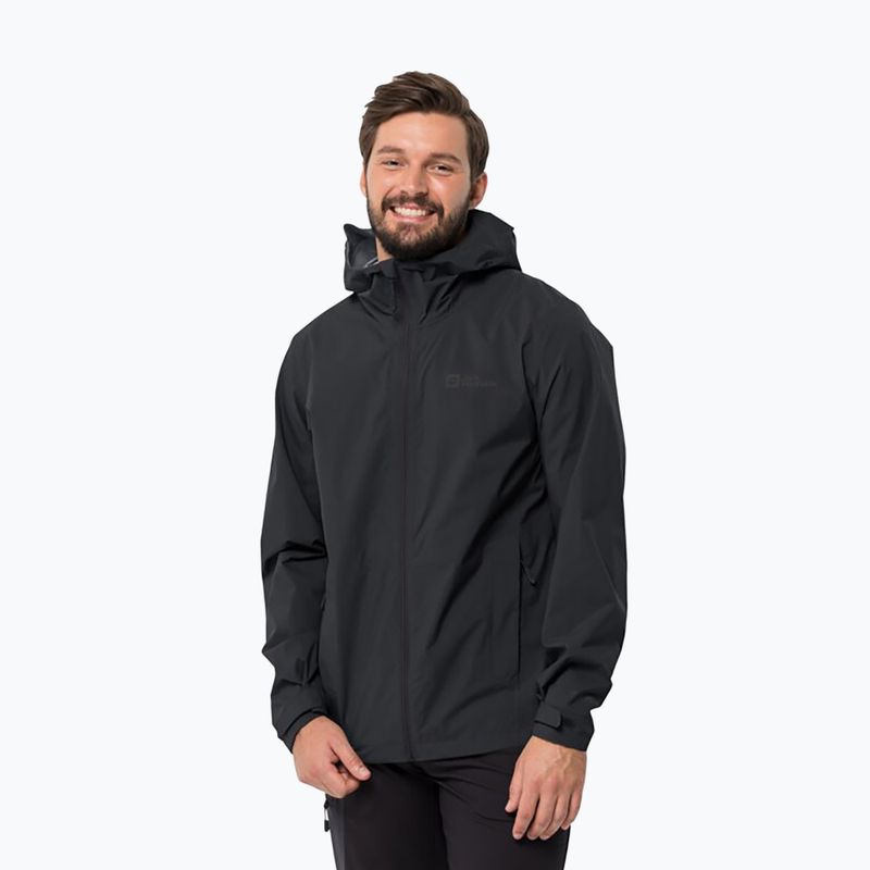 Jack Wolfskin férfi esőkabát Elsberg 2.5L fekete 1115881_6000_003