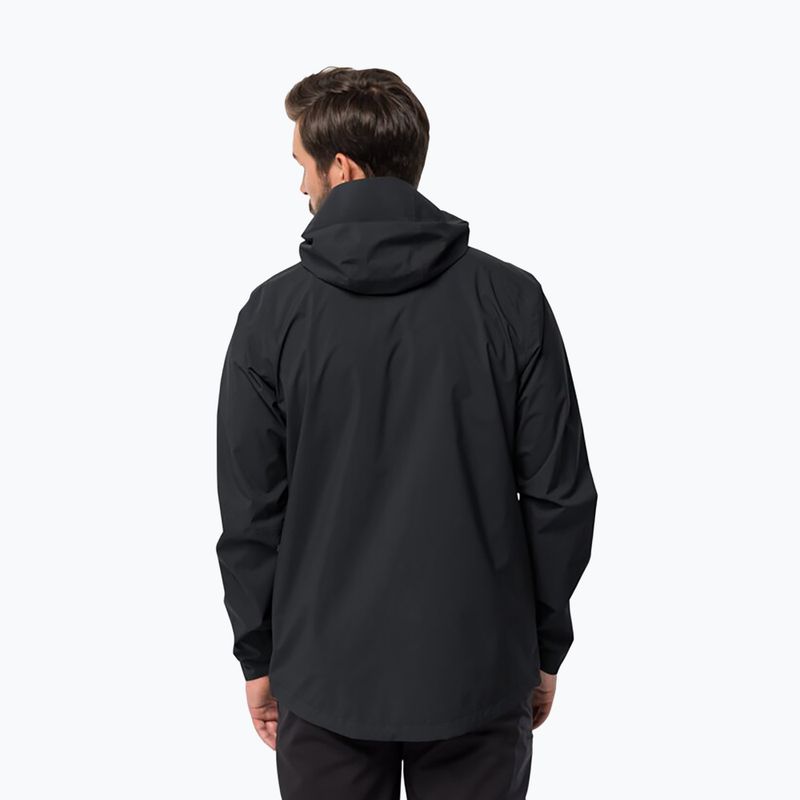 Jack Wolfskin férfi esőkabát Elsberg 2.5L fekete 1115881_6000_003 2