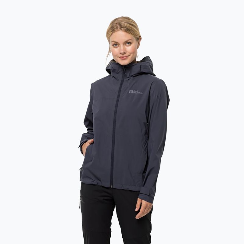 Jack Wolfskin női esőkabát Elsberg 2.5L szürke 1115951_1388_002