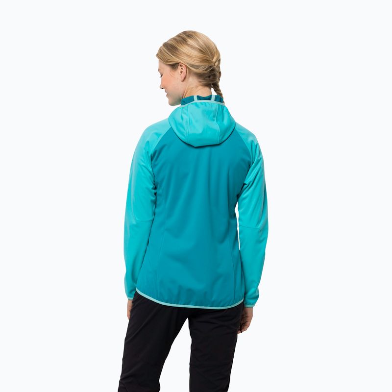 Jack Wolfskin női Go Hike Softshell kabát kék 1306862 2