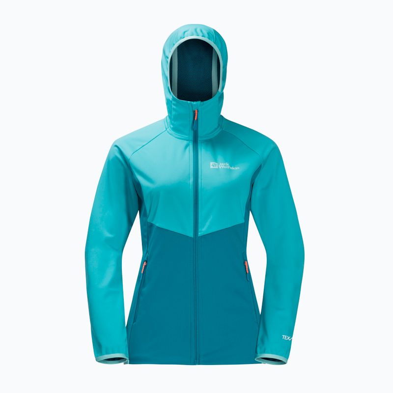 Jack Wolfskin női Go Hike Softshell kabát kék 1306862 5