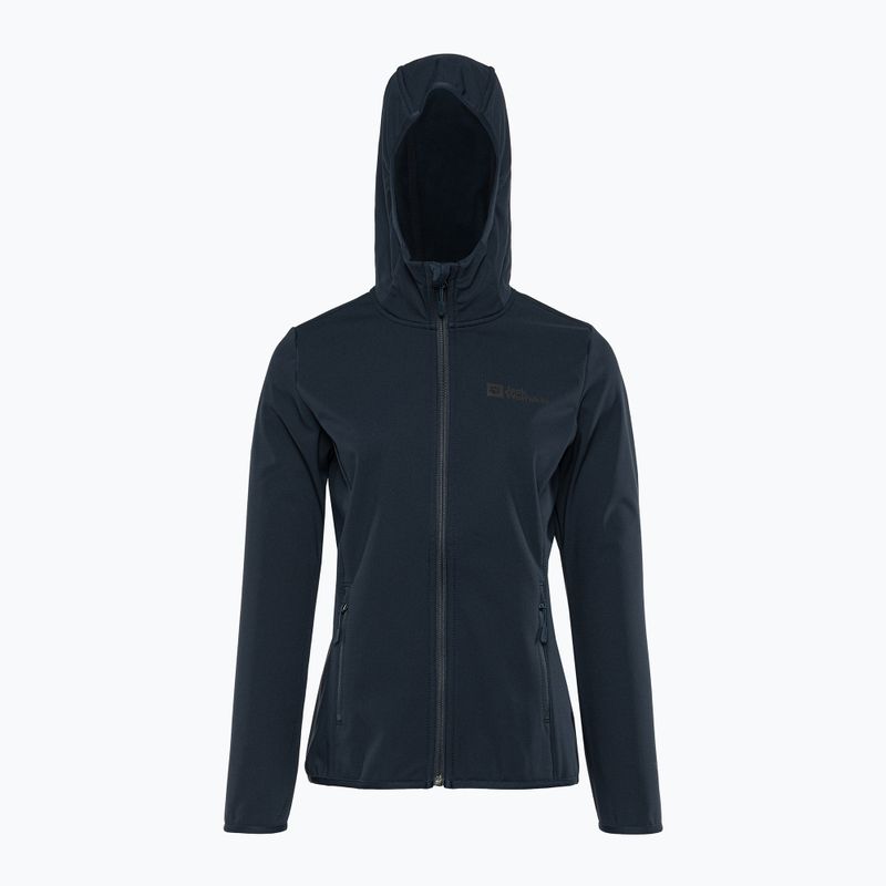 Női softshell dzseki Jack Wolfskin Bornberg Hoody navy blue 1307691 4