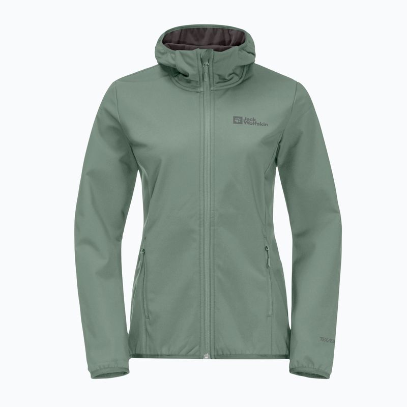 Női softshell dzseki Jack Wolfskin Bornberg Hoody zöld 1307691 4