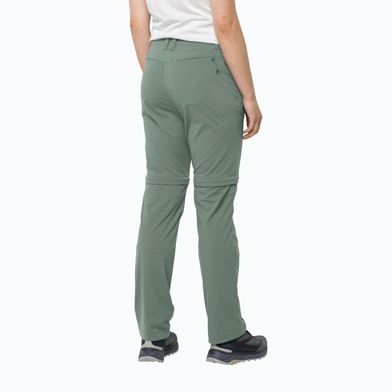 Női szoftshell nadrág Jack Wolfskin Glastal Zip Off zöld 1508151_4151_042 2