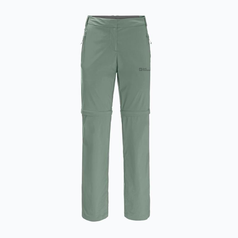 Női szoftshell nadrág Jack Wolfskin Glastal Zip Off zöld 1508151_4151_042 5