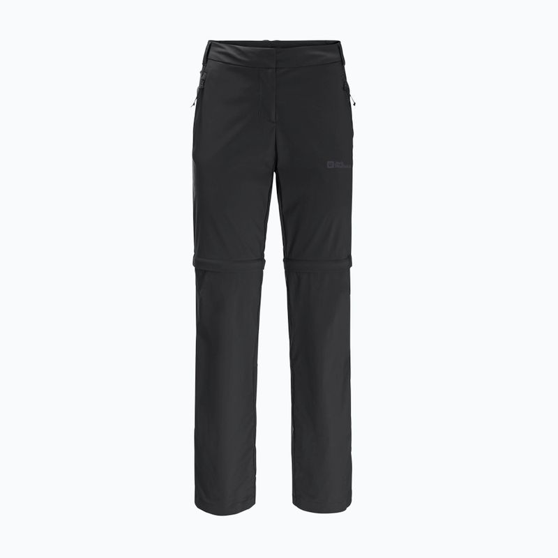 Jack Wolfskin női softshell nadrág Glastal Zip Off fekete 1508151_6000_042 6