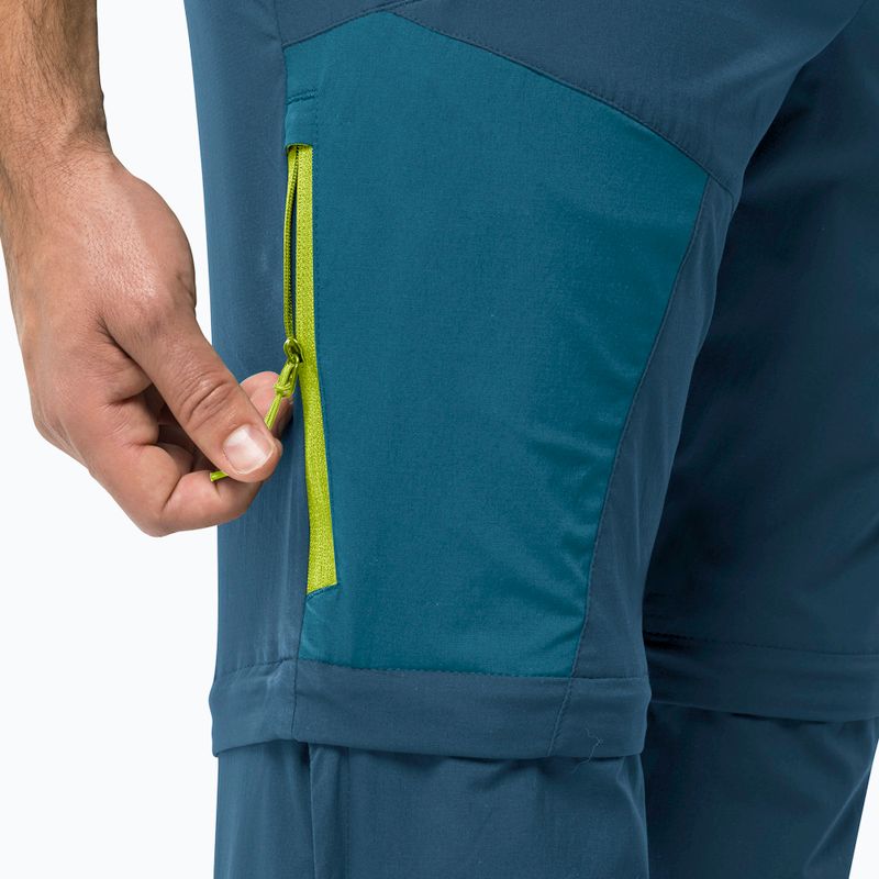 Férfi softshell nadrágJack Wolfskin Glastal Zip Away navy blue 1508301 5