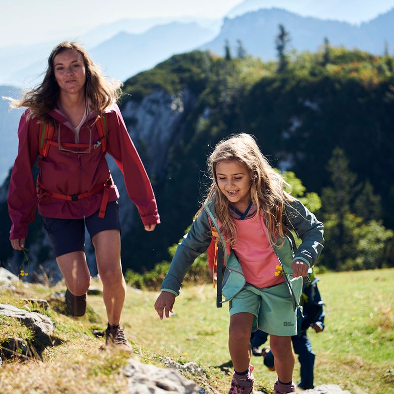 Jack Wolfskin gyermek softshell kabát Turbulence zöld 1606385 3