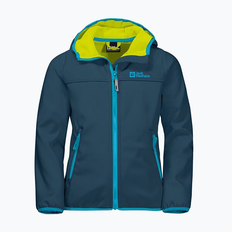 Jack Wolfskin Fourwinds Jacket Kids softshell kabát tengerészkék 1608011 4