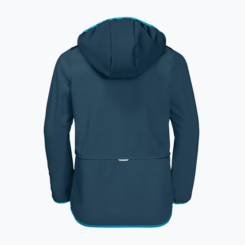 Jack Wolfskin Fourwinds Jacket Kids softshell kabát tengerészkék 1608011 5
