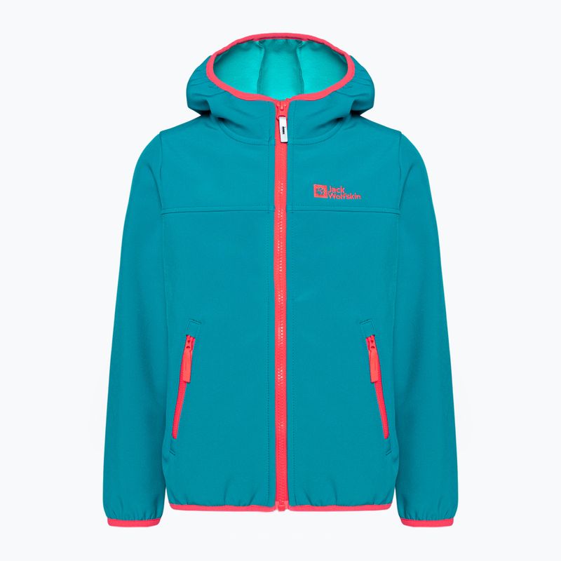 Jack Wolfskin Fourwinds Jacket Kids softshell kabát kék 1608011