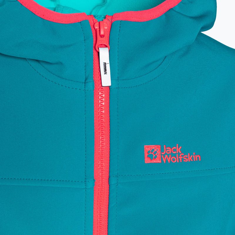 Jack Wolfskin Fourwinds Jacket Kids softshell kabát kék 1608011 3