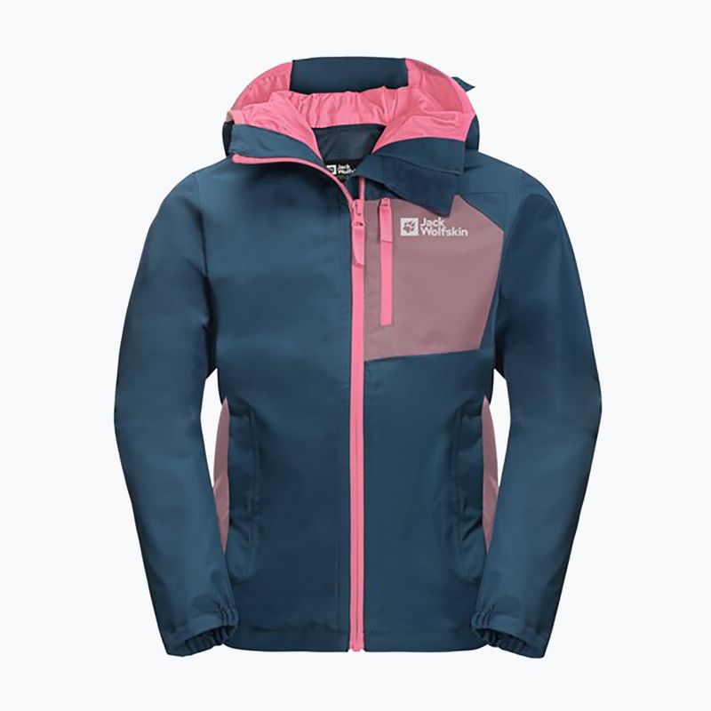 Jack Wolfskin Active Hike gyermek esőkabát tengerészkék 1609251 5