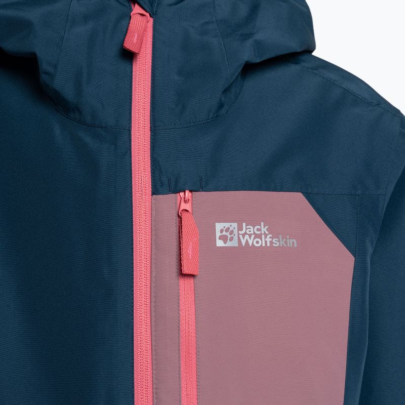 Jack Wolfskin Active Hike gyermek esőkabát tengerészkék 1609251 3