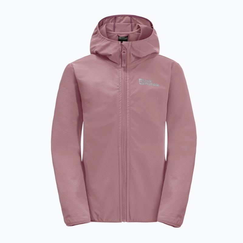 Jack Wolfskin gyermek softshell kabát Solyd rózsaszín 1609821