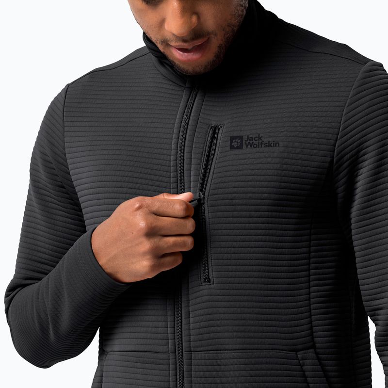 Jack Wolfskin férfi Modesto trekking pulóver fekete 1706483 3