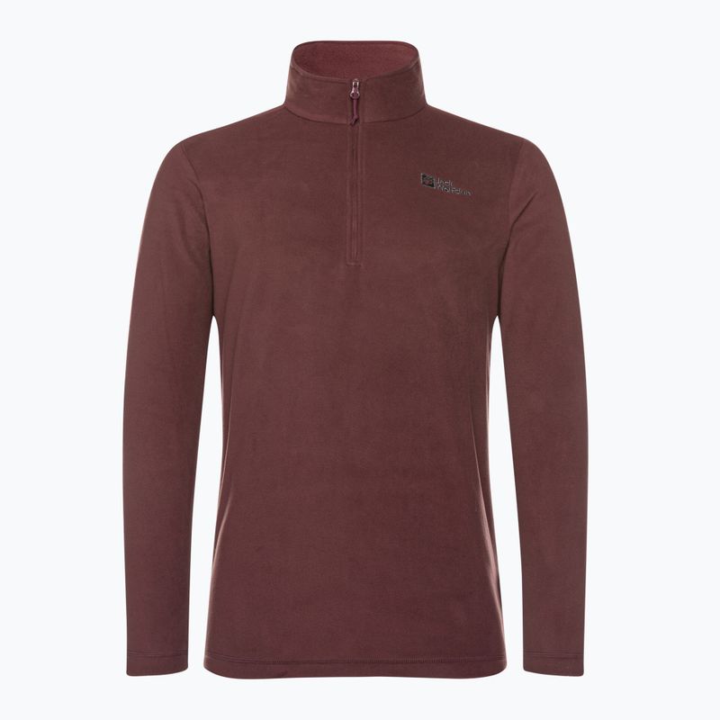 Jack Wolfskin férfi trekking pulóver Taunus HZ bordó 1709522 4