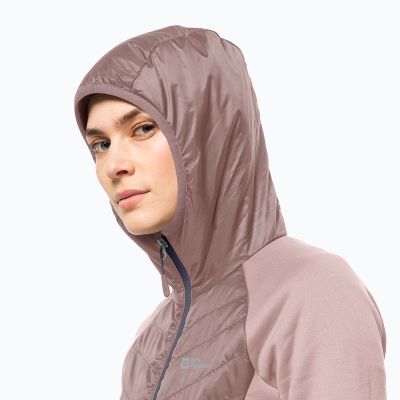 Jack Wolfskin női Routeburn Pro Hybrid kabát rózsaszín 1710861 4