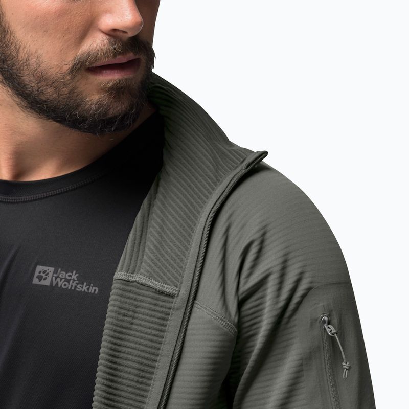Jack Wolfskin férfi túrakabát Prelight FZ zöld 1711001 4