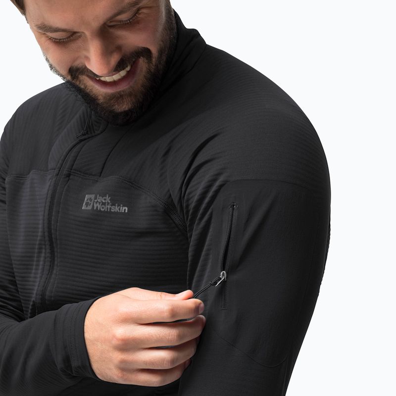 Jack Wolfskin férfi trekking dzseki Prelight FZ Fekete 1711001 3