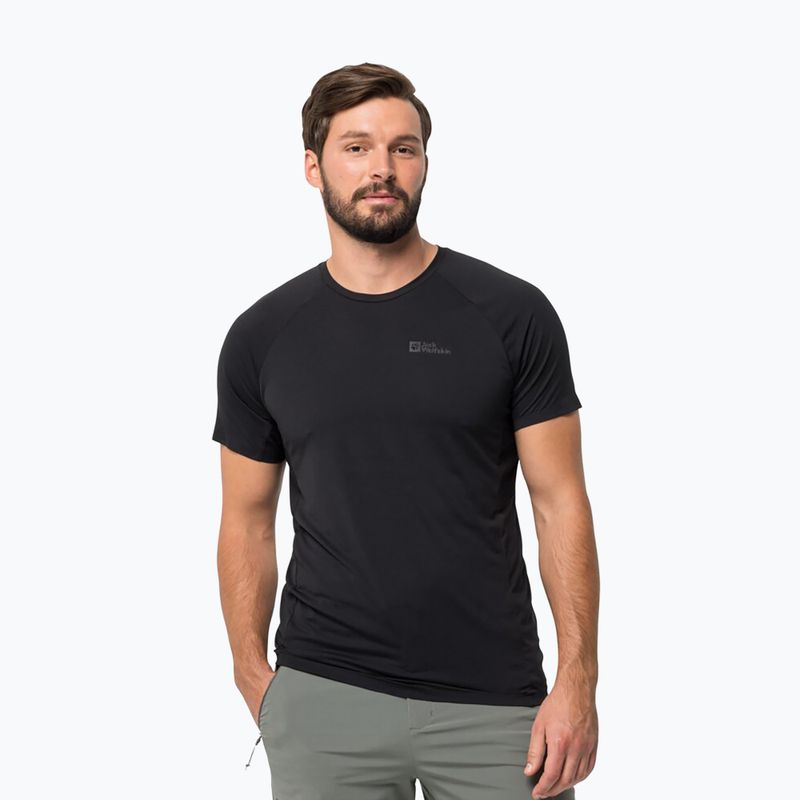 Jack Wolfskin Prelight Pro férfi trekking póló fekete 1809251