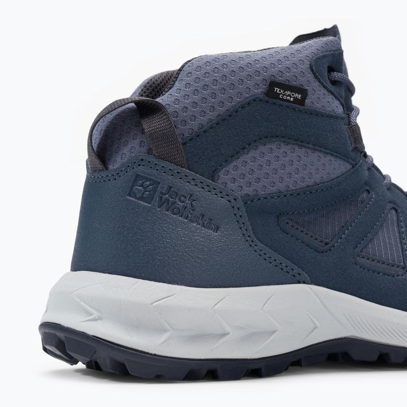 Jack Wolfskin női túrabakancs Woodland 2 Texapore Mid navy blue 4051331 8