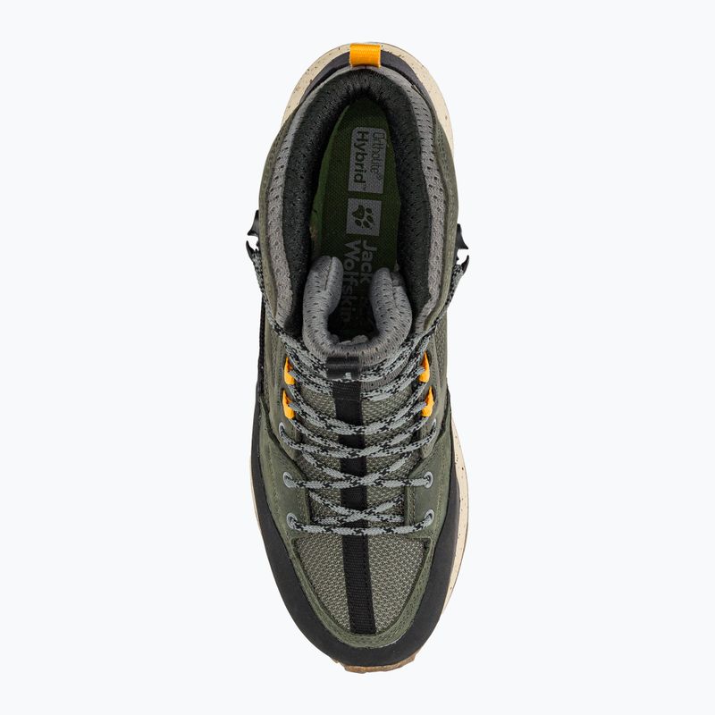 Jack Wolfskin férfi Terraquest Texapore Mid trekking bakancs zöld 4056381_4143_075 6
