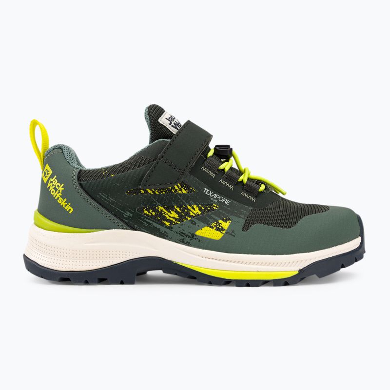 Jack Wolfskin Vili Hiker Texapore Low gyermek túrabakancs zöld 4056831_4136_350 2