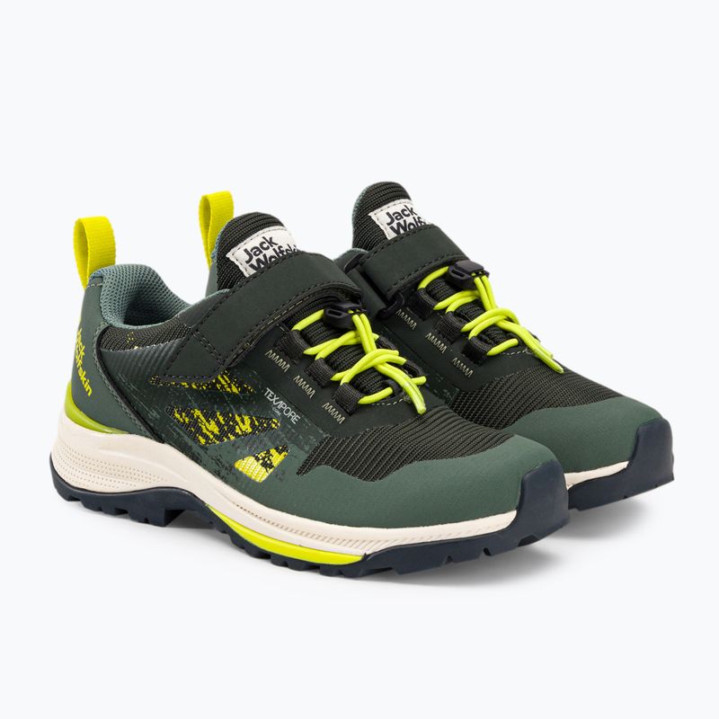 Jack Wolfskin Vili Hiker Texapore Low gyermek túrabakancs zöld 4056831_4136_350 4