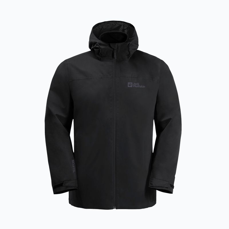 Jack Wolfskin férfi 3 az 1-ben kabát Taubenberg 3In1 fekete 6001 7