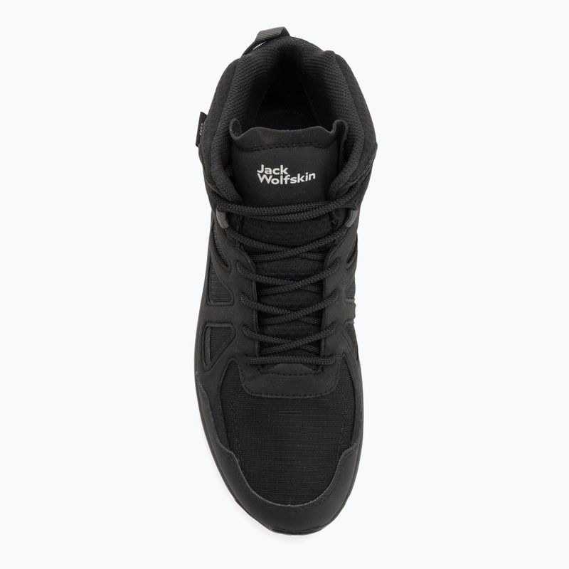Férfi Jack Wolfskin Woodland 2 Texapore Mid fekete túracipő 5