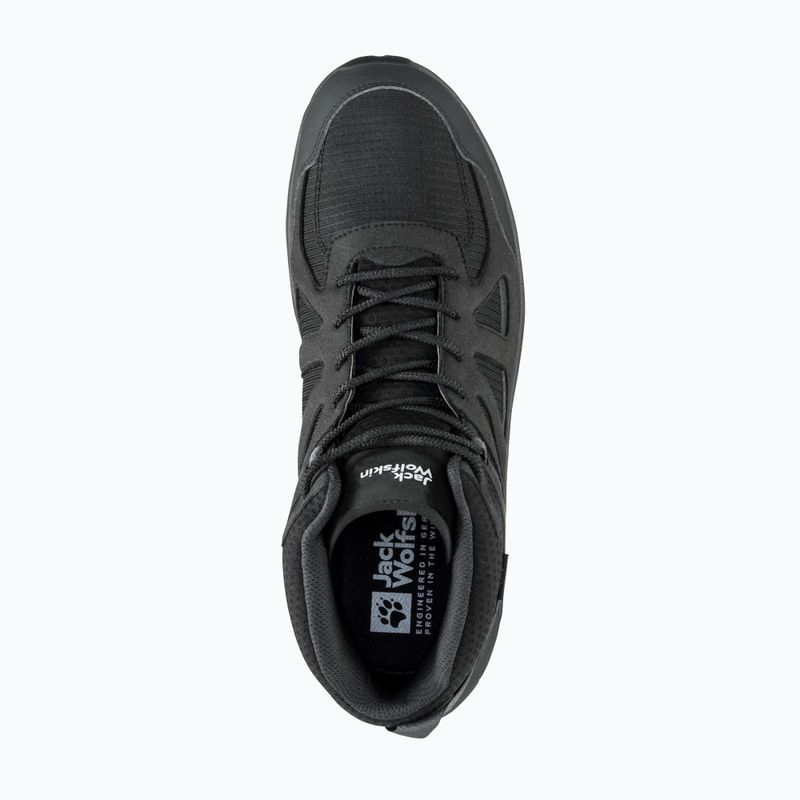 Férfi Jack Wolfskin Woodland 2 Texapore Mid fekete túracipő 12