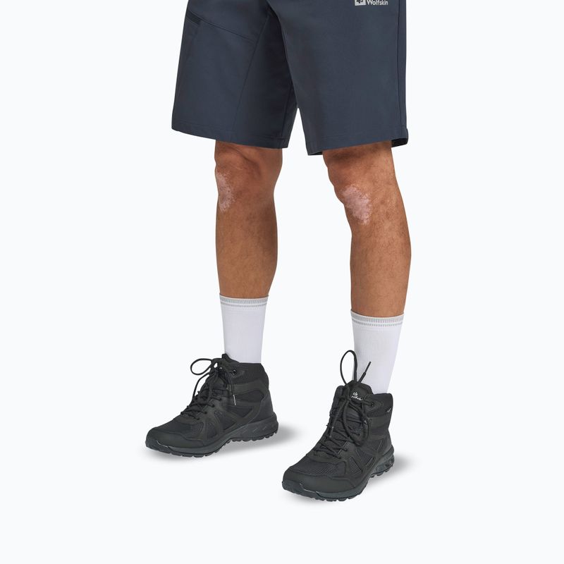 Férfi Jack Wolfskin Woodland 2 Texapore Mid fekete túracipő 14