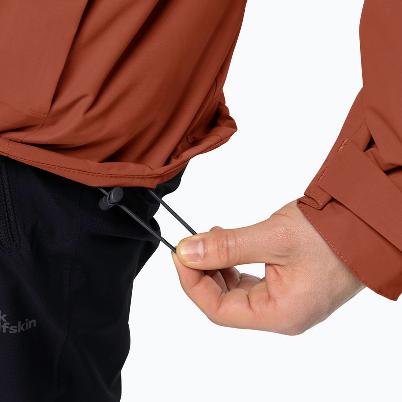 Jack Wolfskin férfi esőkabát Romberg 3in1 kárminpiros színben 7